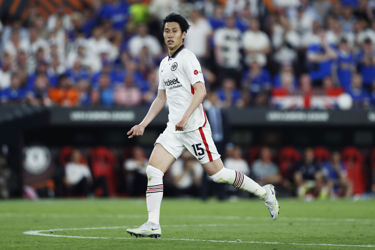 鎌田大地はフランクフルトの欧州リーグ優勝に貢献した(写真:なかしまだいすけ/アフロ)