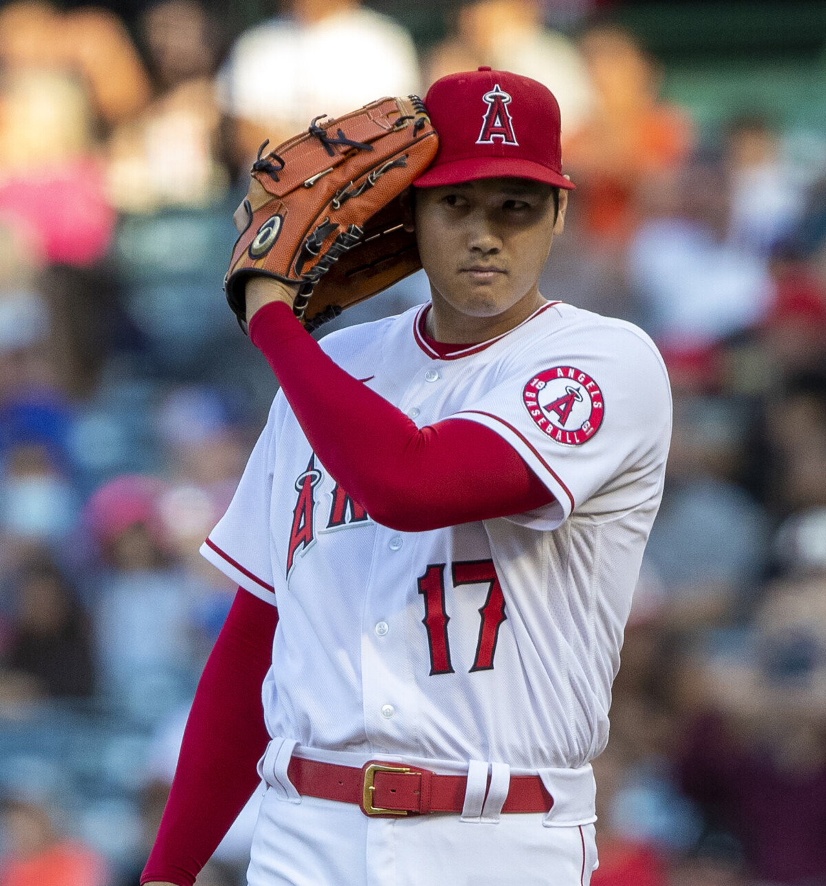 トレード期限が迫る中、エンゼルス大谷翔平の去就に注目が集まる(写真・AP/アフロ)