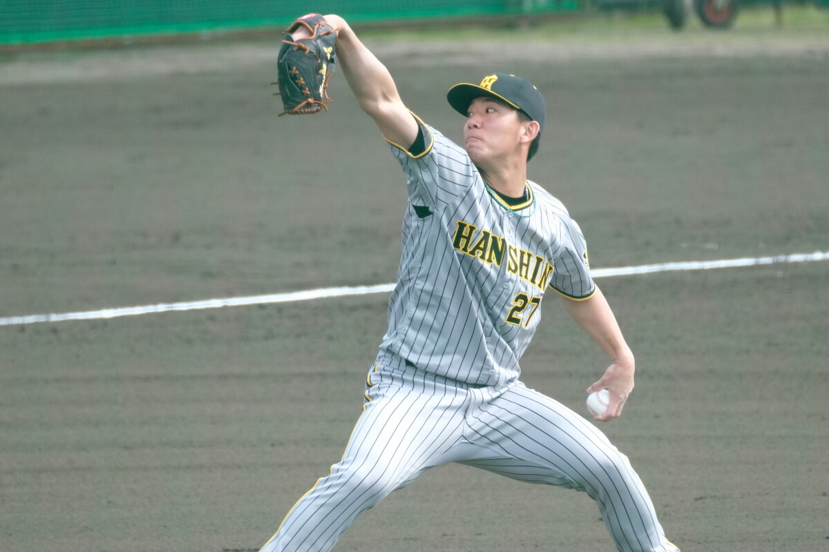 8回を投げ切った阪神の伊藤将司だが3回に村上宗隆に浴びた3ランが悔やまれる(資料写真・黒田史夫)