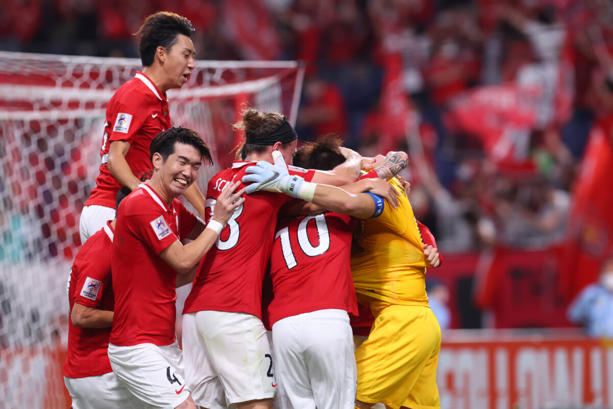 浦和レッズが延長戦の末、PK戦を制して3大会ぶりのACL決勝進出を決めた(写真:YUTAKA/アフロスポーツ)