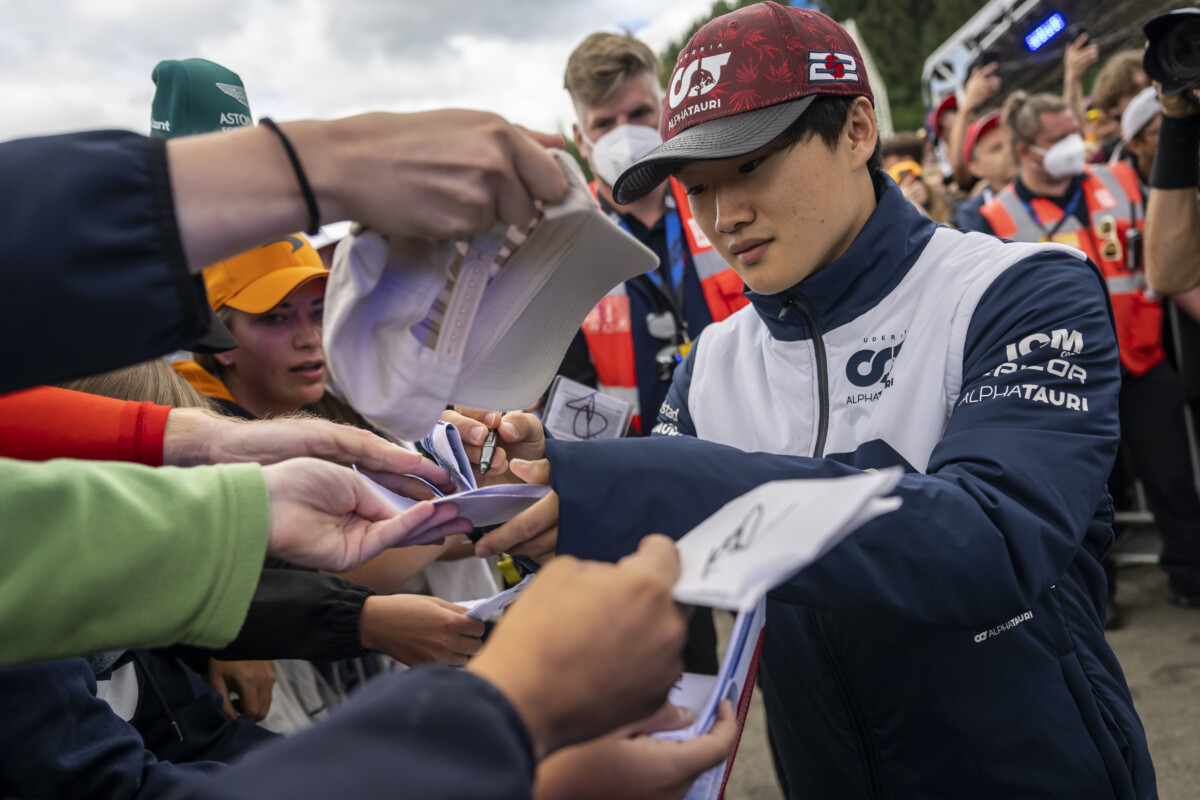 アルファタウリ角田裕毅の去就にも注目が集まる(写真・Joerg Mitter / Red Bull Content Pool)