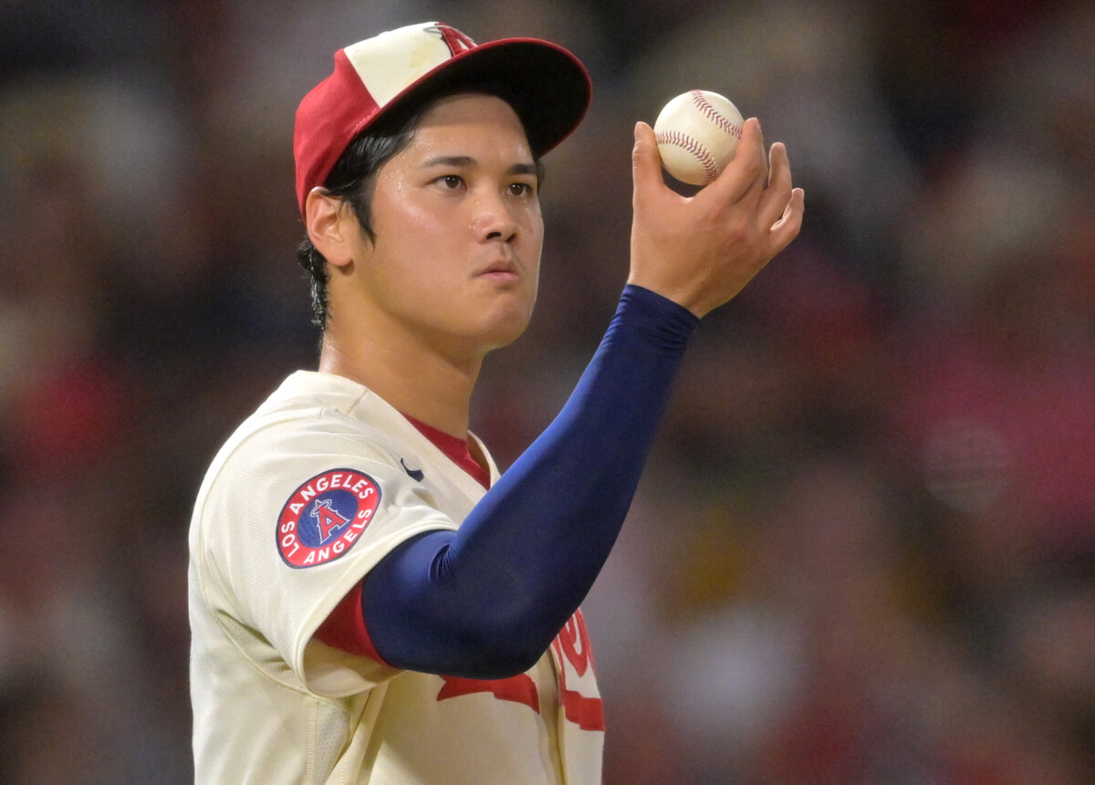 アストロズを8回1失点に抑えた大谷翔平がベーブ・ルース以来となる通算400奪三振&100本塁打をマーク( 写真:USA TODAY Sports/ロイター/アフロ)