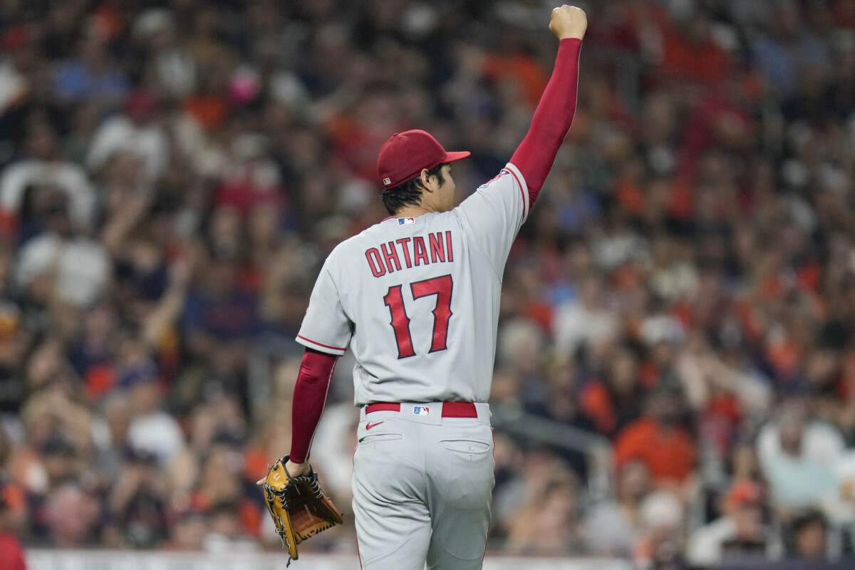 大谷翔平は指にできたマメの影響で5回1失点で降板したが12勝目をマーク。メジャー移籍後最速となる163.2キロも出した(写真・AP/アフロ)